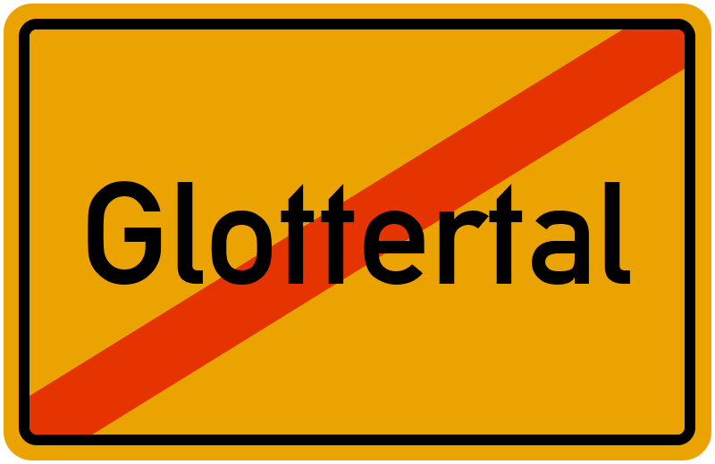 Ortsschild Glottertal