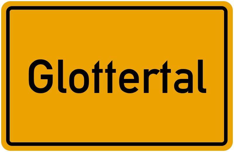 Ortsschild Glottertal