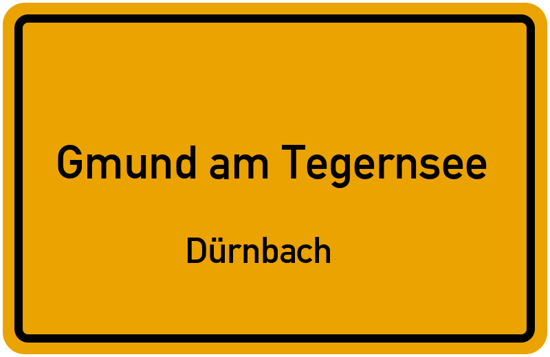 Ortsschild Gmund am Tegernsee