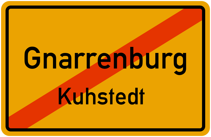 Ortsschild Gnarrenburg