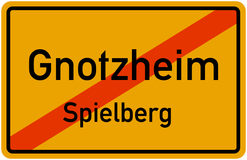 Ortsschild Gnotzheim