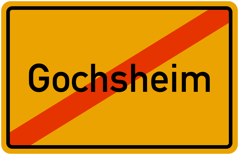 Ortsschild Gochsheim