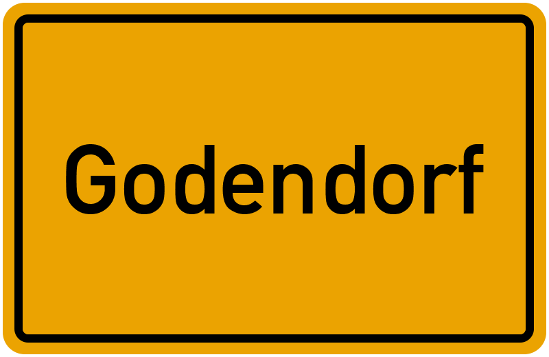 Ortsschild Godendorf