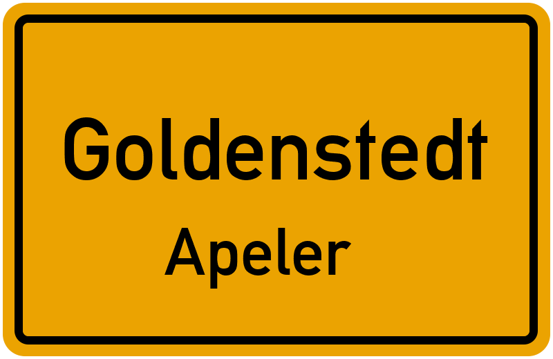 Ortsschild Goldenstedt