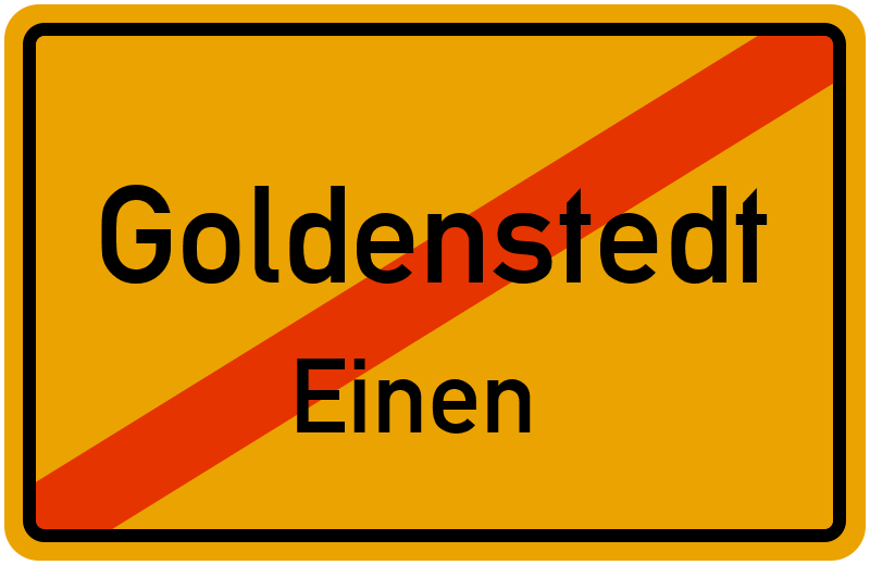 Ortsschild Goldenstedt
