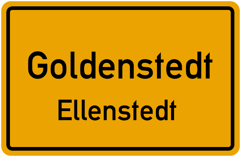 Ortsschild Goldenstedt