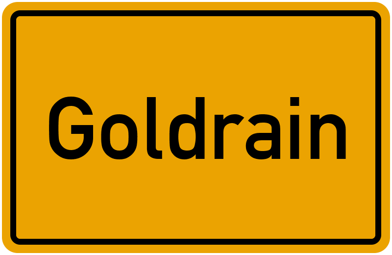 Ortsschild Goldrain