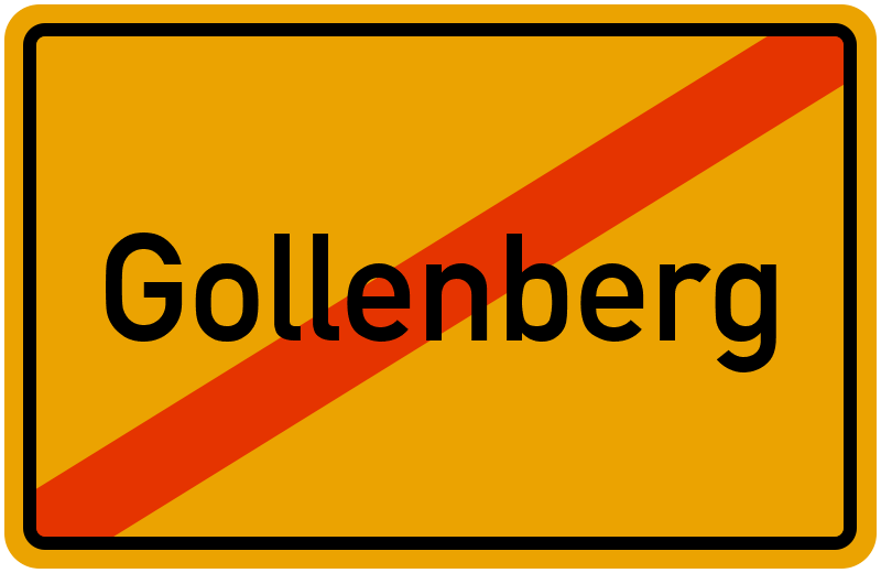 Ortsschild Gollenberg