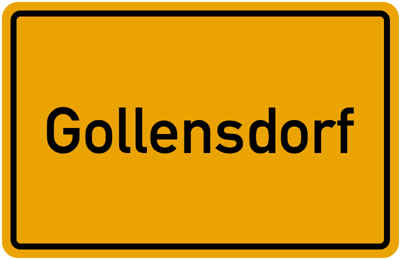 Ortsschild Gollensdorf