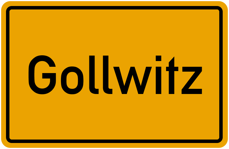 Ortsschild Gollwitz