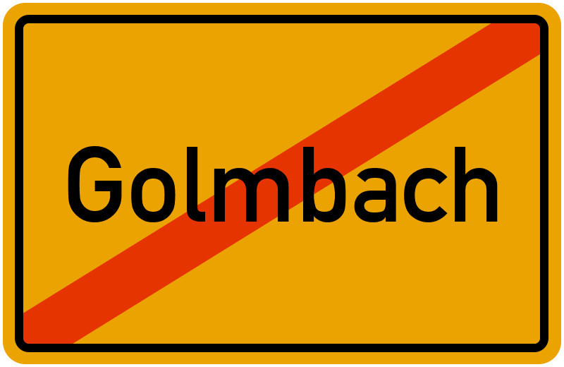 Ortsschild Golmbach