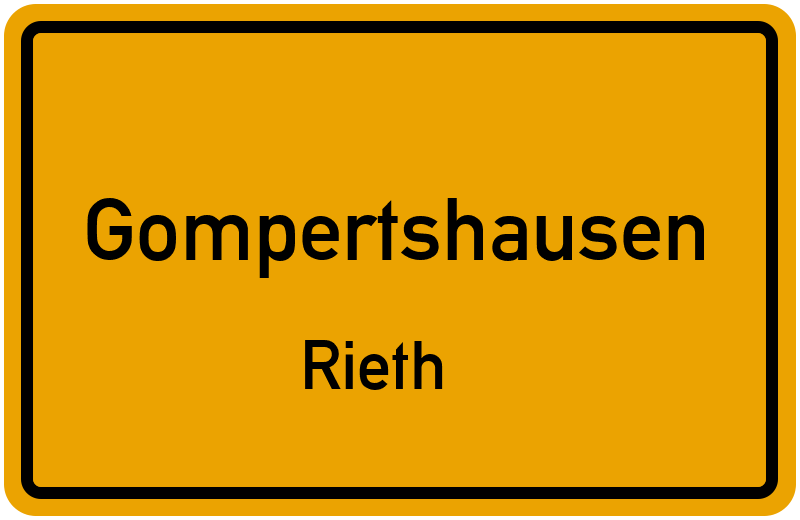 Ortsschild Gompertshausen