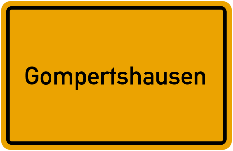 Ortsschild Gompertshausen