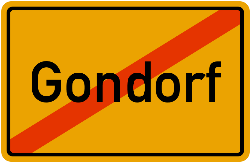 Ortsschild Gondorf