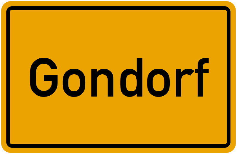 Ortsschild Gondorf