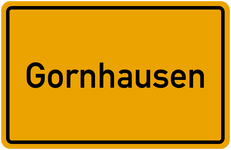 Ortsschild Gornhausen