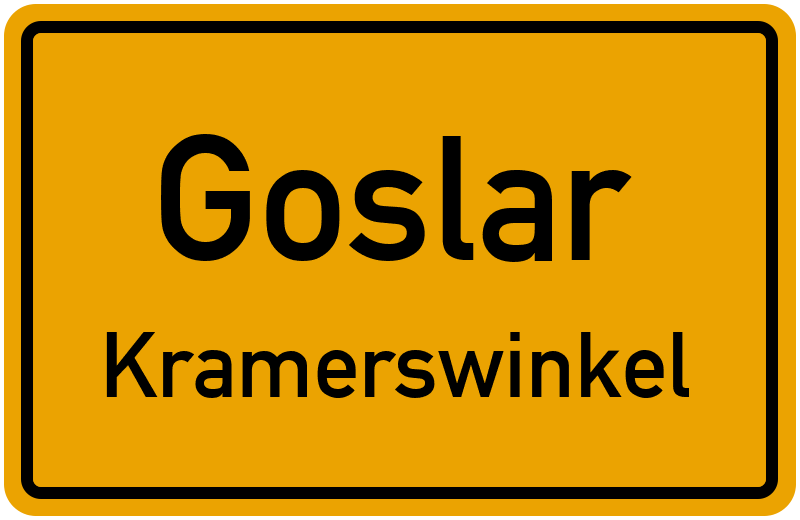Ortsschild Goslar