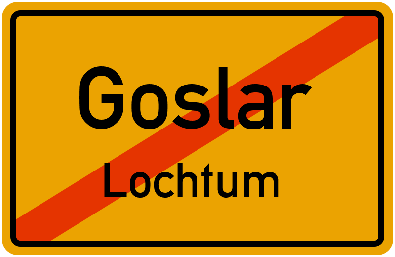 Ortsschild Goslar