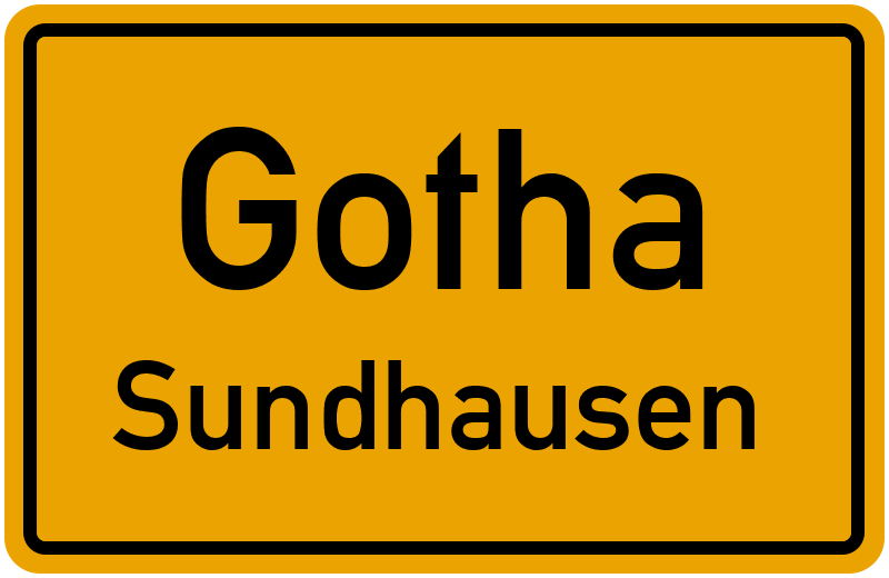 Ortsschild Gotha