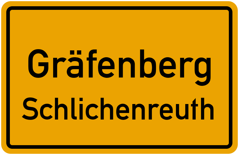 Ortsschild Gräfenberg