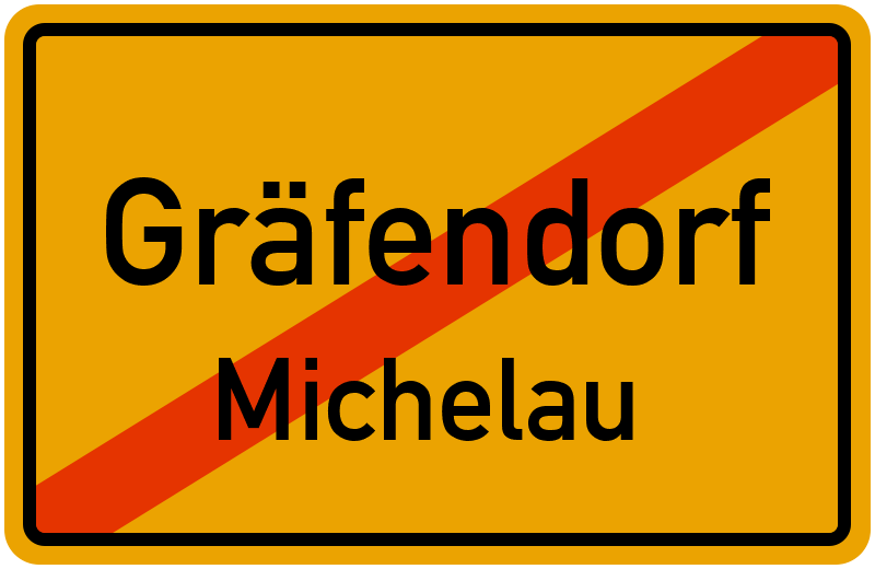 Ortsschild Gräfendorf