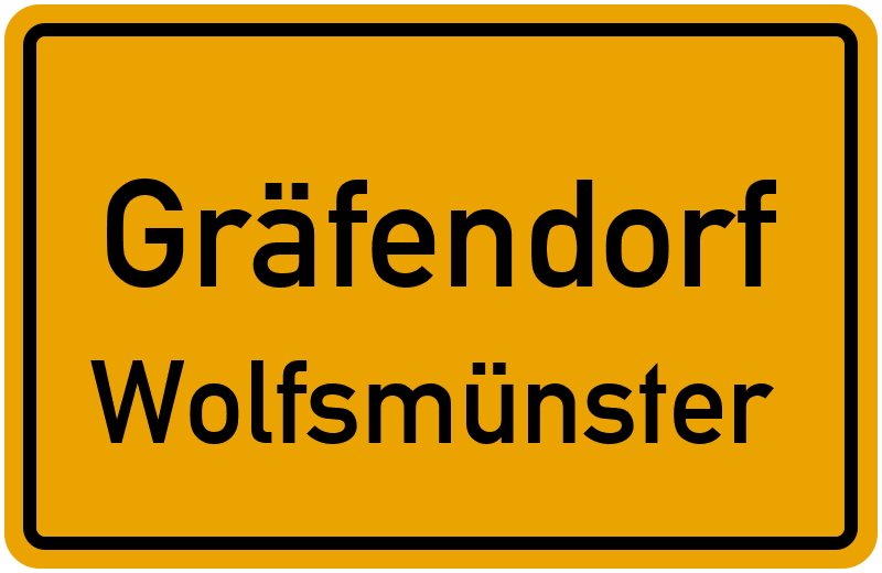 Ortsschild Gräfendorf