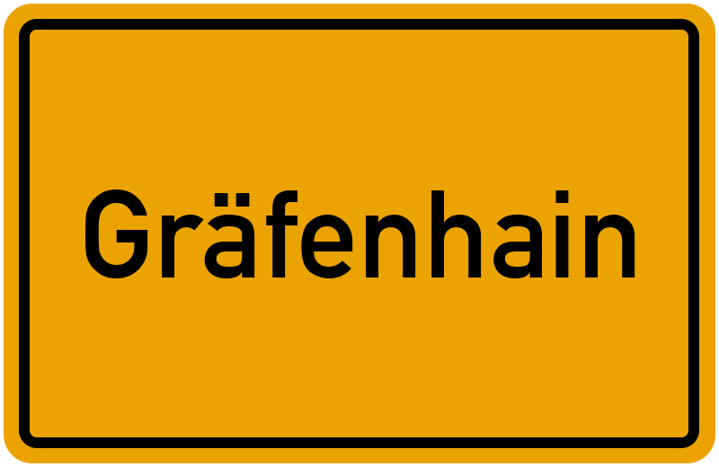 Ortsschild Gräfenhain