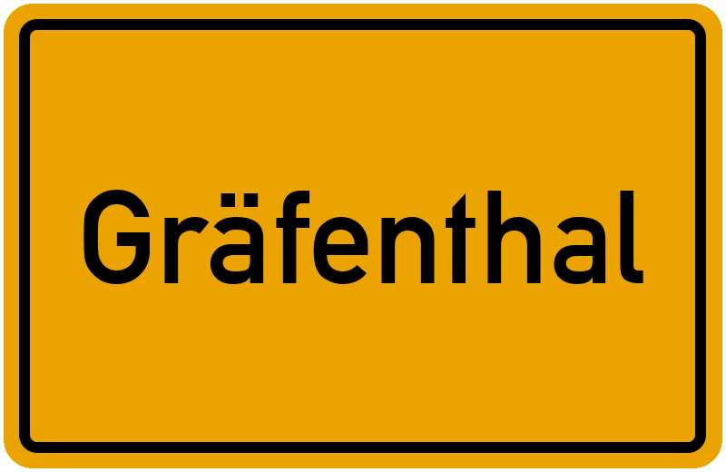 Ortsschild Gräfenthal