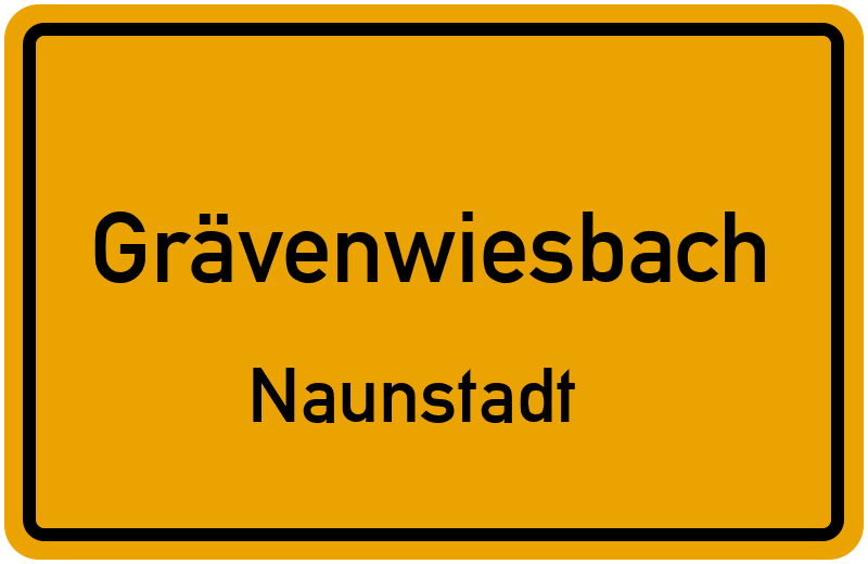 Ortsschild Grävenwiesbach