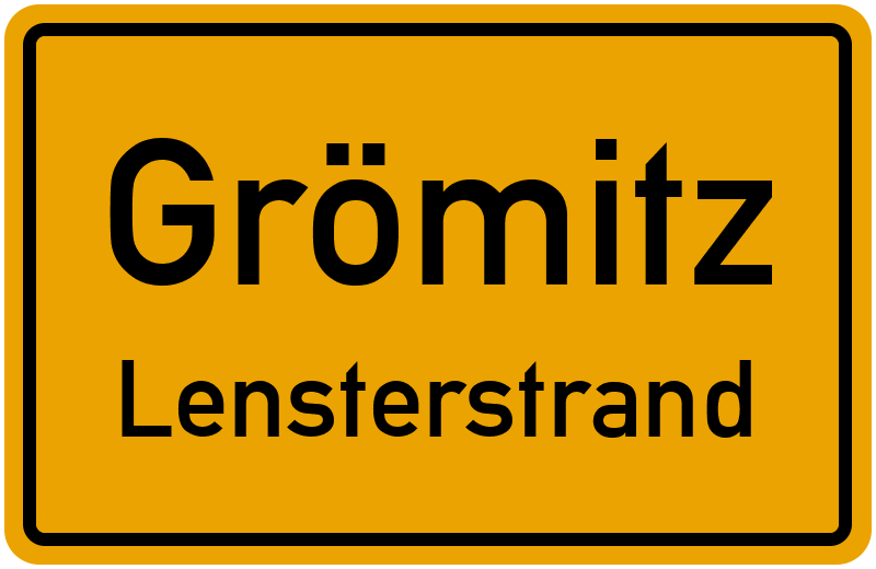 Ortsschild Grömitz