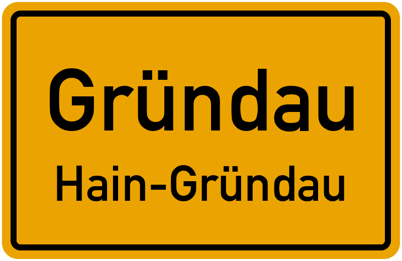 Ortsschild Gründau