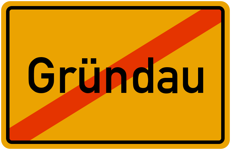 Ortsschild Gründau