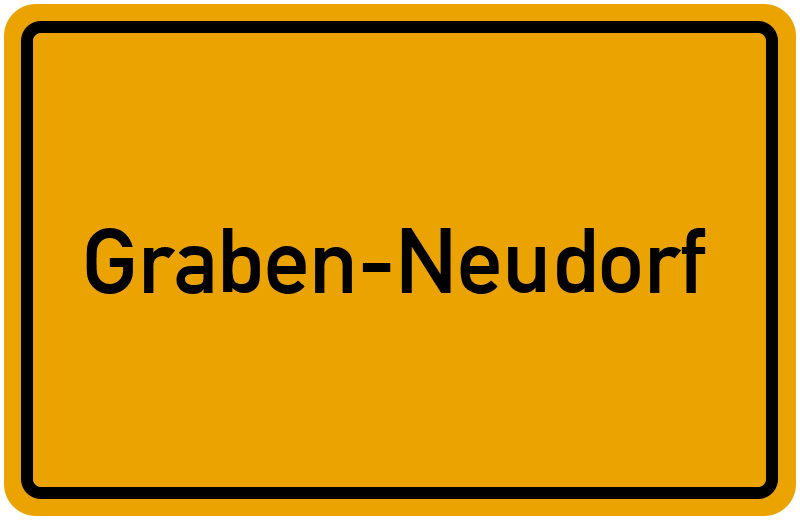 Ortsschild Graben-Neudorf
