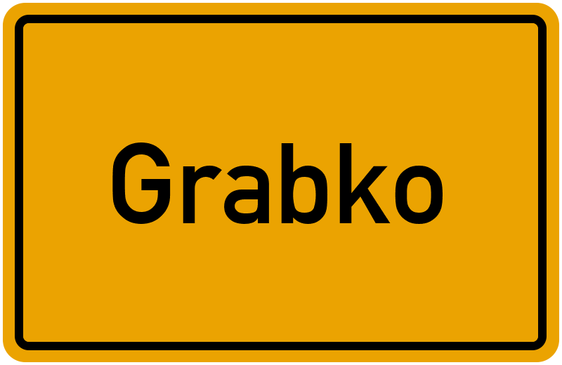 Ortsschild Grabko