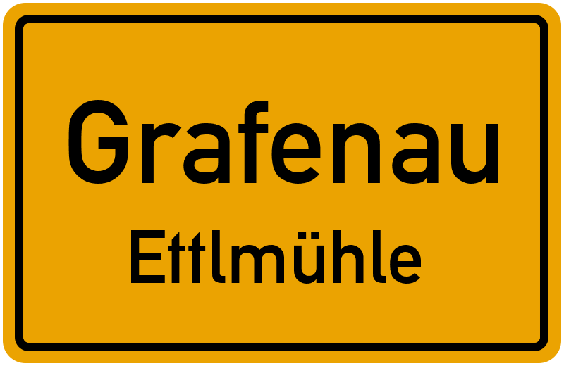 Ortsschild Grafenau