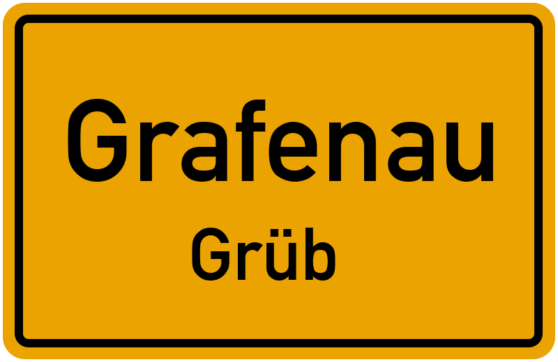 Ortsschild Grafenau