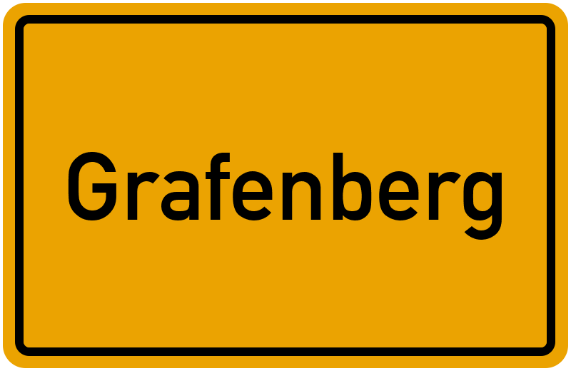 Ortsschild Grafenberg