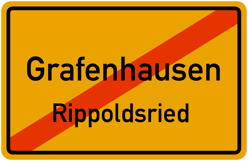 Ortsschild Grafenhausen