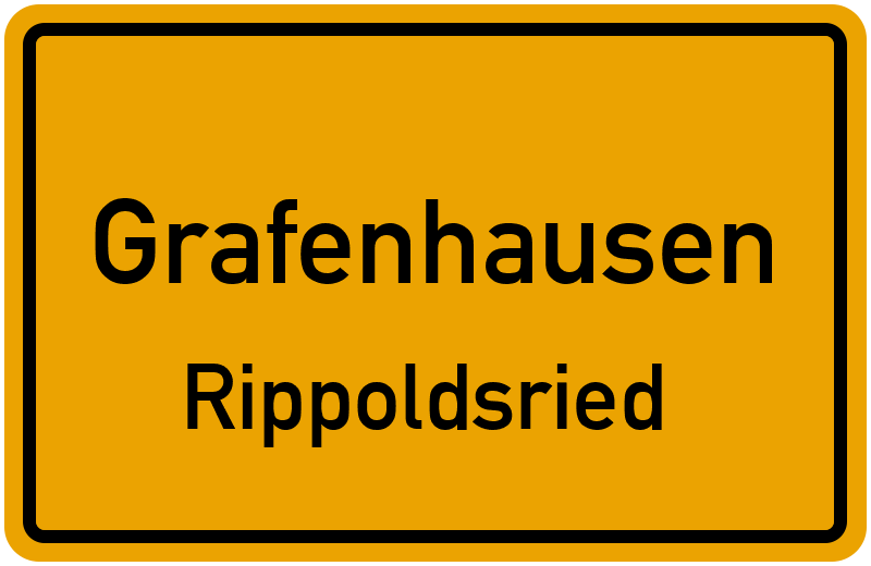 Ortsschild Grafenhausen