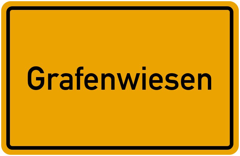 Ortsschild Grafenwiesen