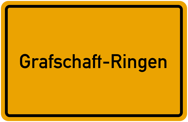 Ortsschild Grafschaft-Ringen