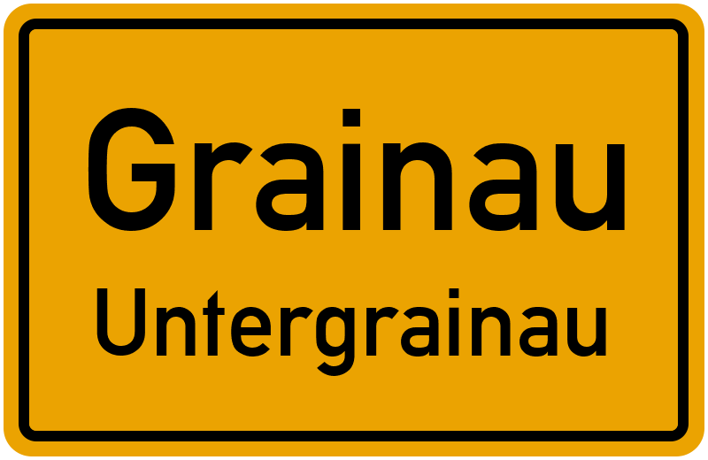 Ortsschild Grainau
