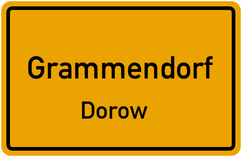 Ortsschild Grammendorf