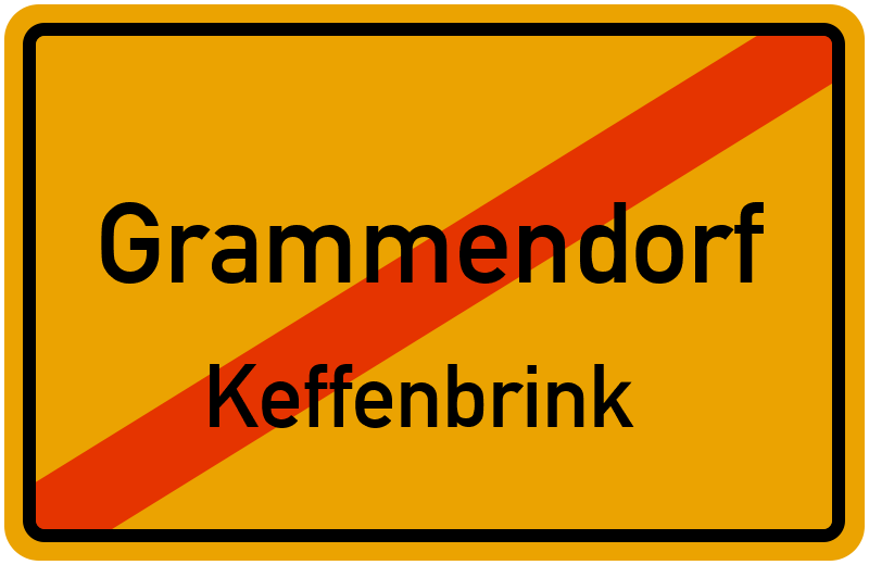 Ortsschild Grammendorf