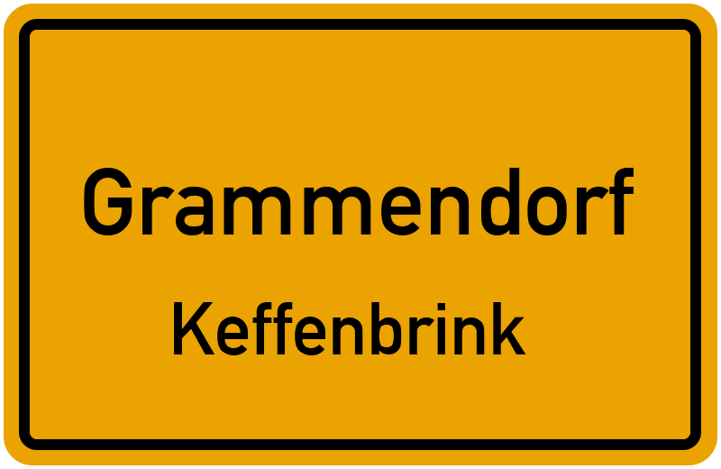 Ortsschild Grammendorf