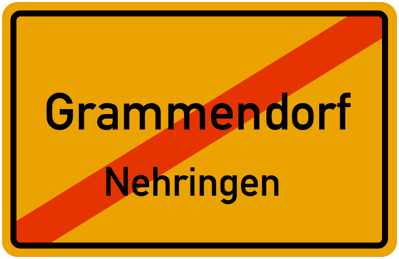 Ortsschild Grammendorf