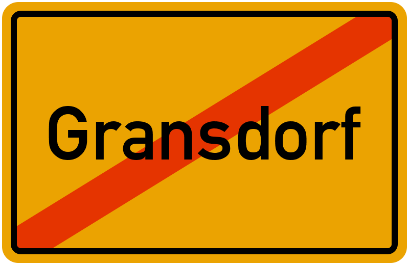 Ortsschild Gransdorf