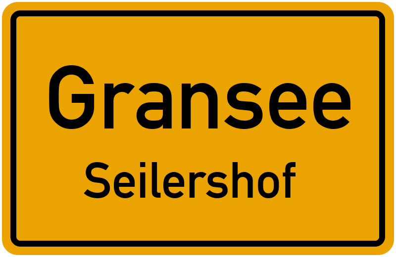 Ortsschild Gransee