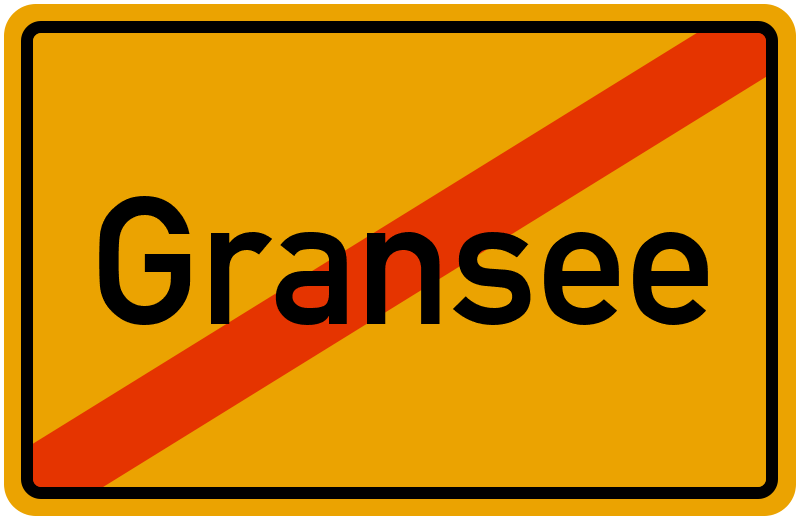 Ortsschild Gransee
