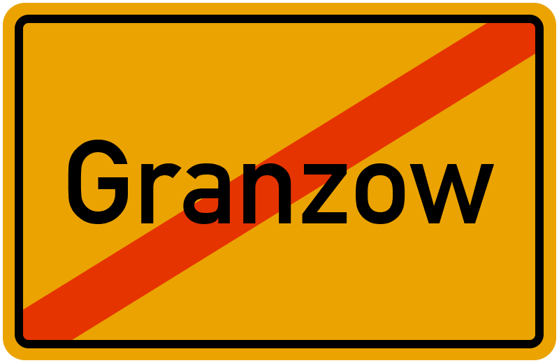 Ortsschild Granzow